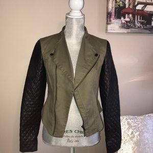 WGB Walter Baker Army Jacket Leather Sleeves
